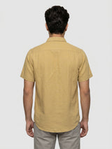 Men Shirt Solid Green Regular Fit