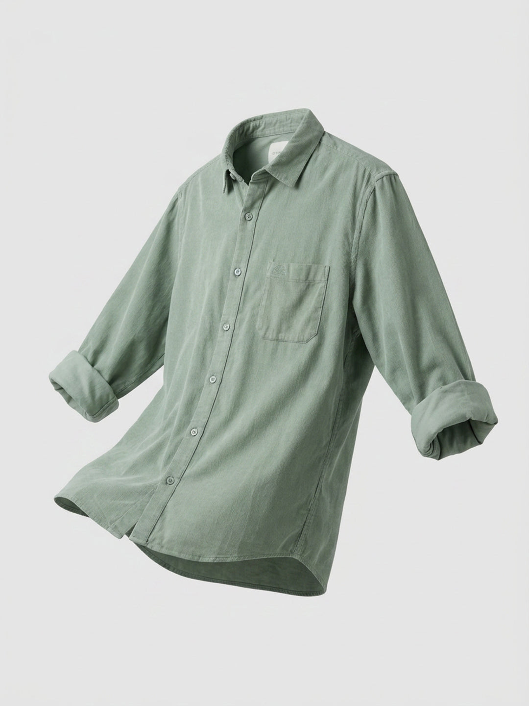 Men Shirt Solid Green Regular Fit