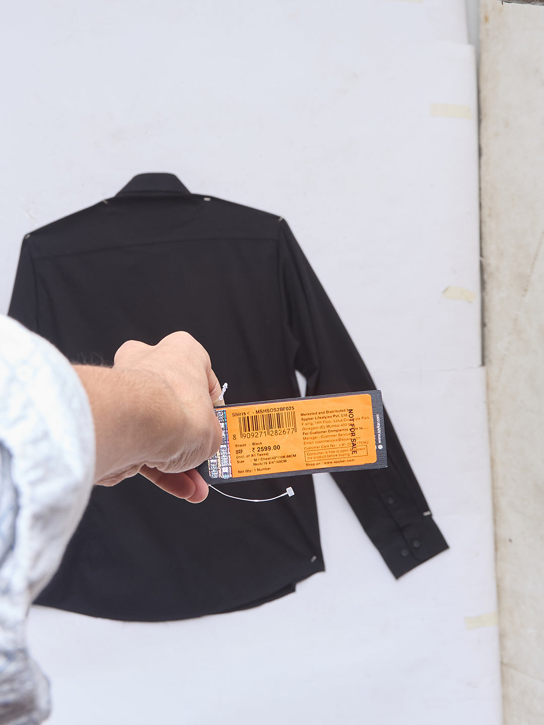 Men Shirt Solid Black Regular Fit