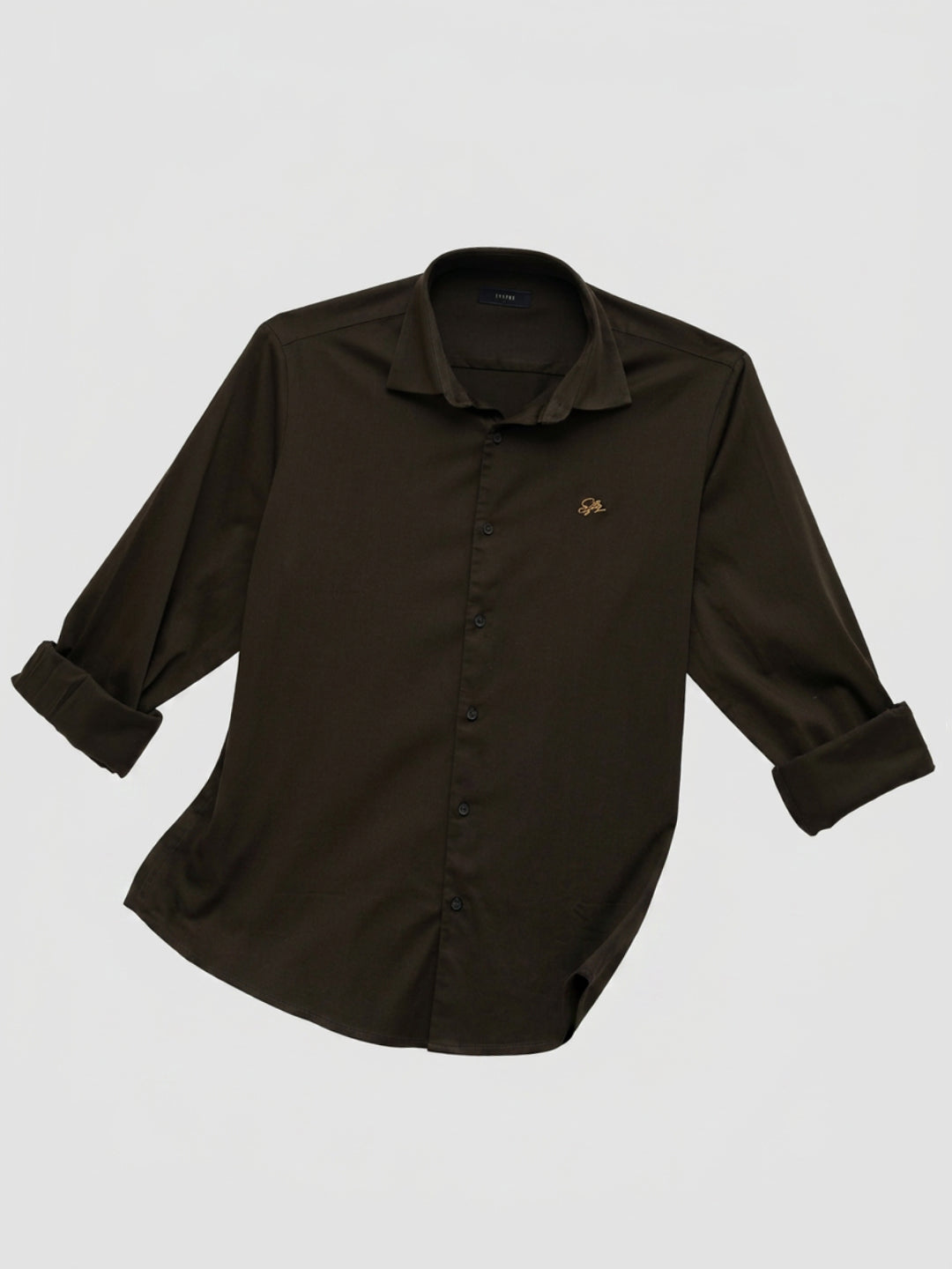 Men Shirt Solid Green Regular Fit
