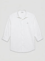 Men Shirt Solid White Regular Fit