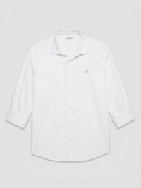 Men Shirt Solid White Regular Fit