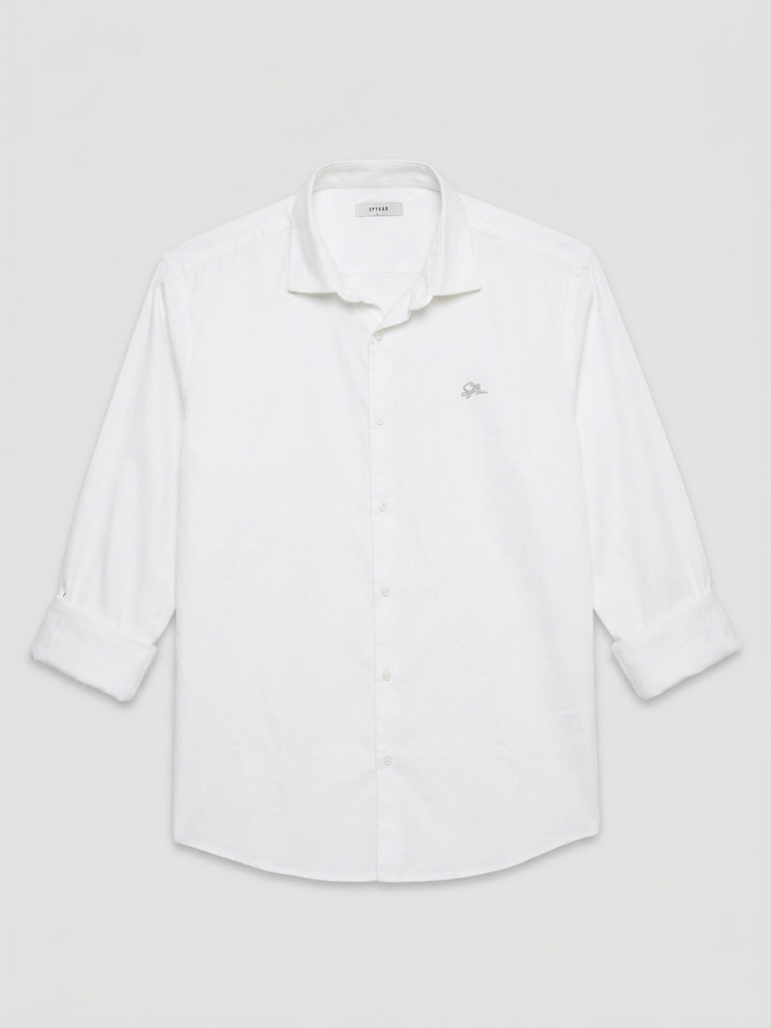 Men Shirt Solid White Regular Fit