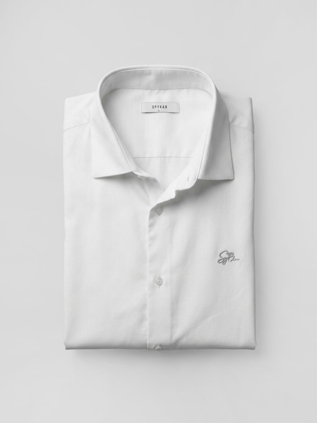 Men Shirt Solid White Regular Fit