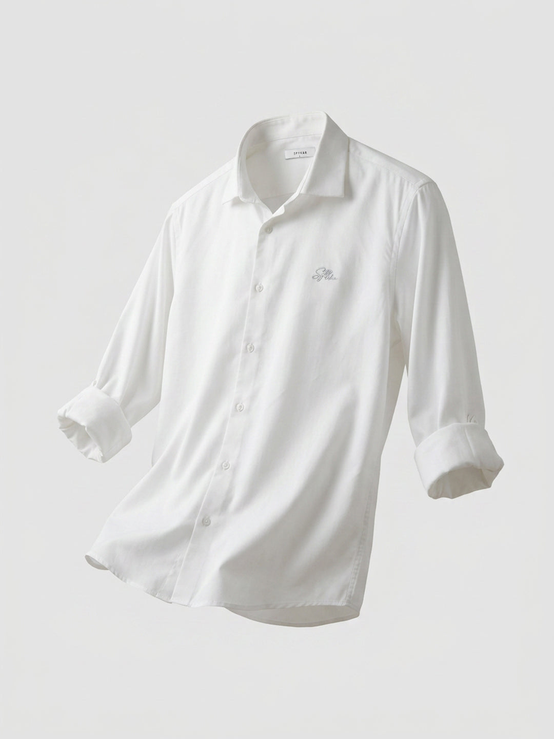 Men Shirt Solid White Regular Fit