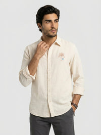 Men Shirt Solid White Regular Fit