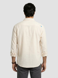 Men Shirt Solid White Regular Fit