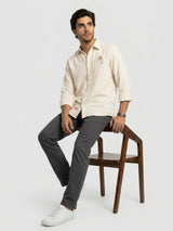 Men Shirt Solid White Regular Fit