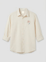 Men Shirt Solid White Regular Fit