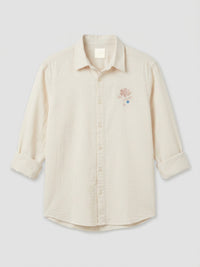 Men Shirt Solid White Regular Fit