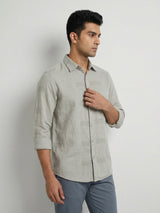 Men Shirt Solid Green Regular Fit