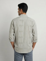 Men Shirt Solid Green Regular Fit
