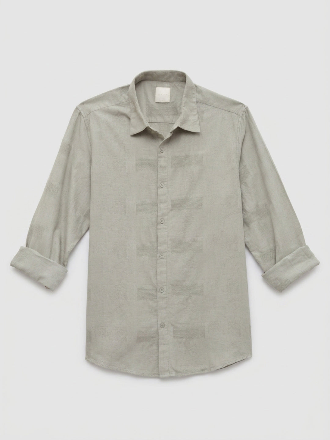 Men Shirt Solid Green Regular Fit
