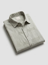 Men Shirt Solid Green Regular Fit