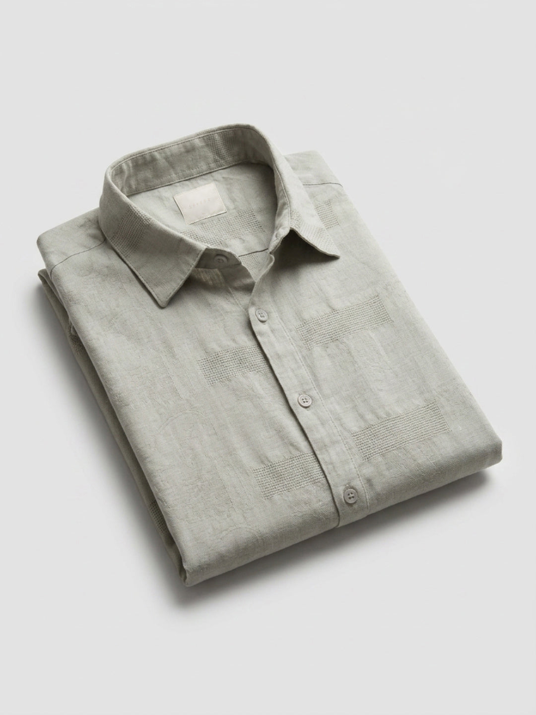 Men Shirt Solid Green Regular Fit