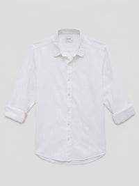 Men Shirt Solid White Regular Fit