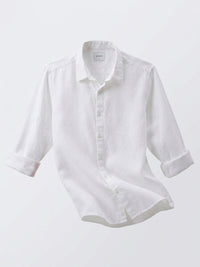 Men Shirt Solid White Regular Fit