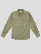 Men Shirt Solid Green Regular Fit