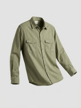 Men Shirt Solid Green Regular Fit