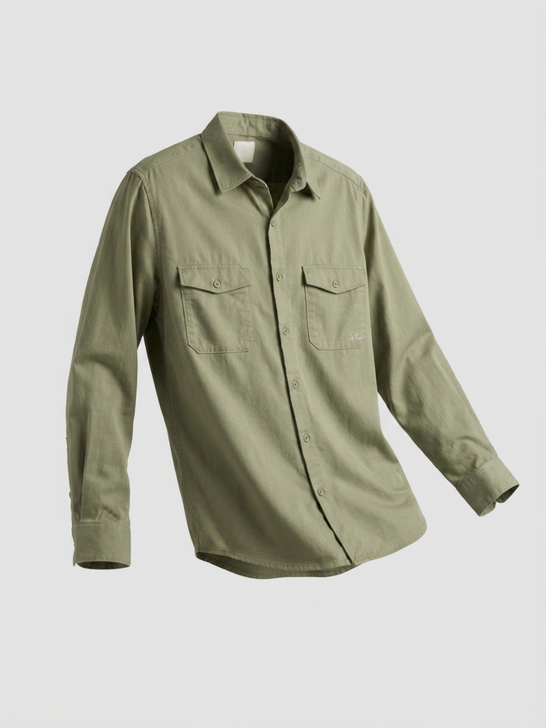 Men Shirt Solid Green Regular Fit