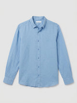 Men Shirt Solid Blue Regular Fit