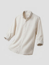 Men Shirt Solid Off-White Regular Fit