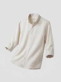 Men Shirt Solid Off-White Regular Fit