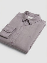 Men Shirt Solid Beige Regular Fit