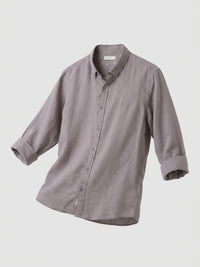 Men Shirt Solid Beige Regular Fit