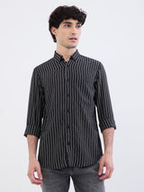 Men Shirt Black Slim Fit