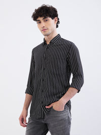 Men Shirt Black Slim Fit