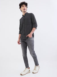 Men Shirt Black Slim Fit