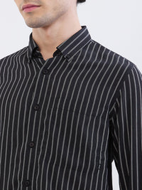 Men Shirt Black Slim Fit