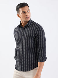 Men Shirt Black Slim Fit
