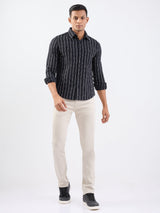 Men Shirt Black Slim Fit