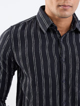 Men Shirt Black Slim Fit