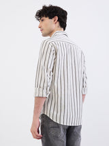 Men Shirt Green Slim Fit