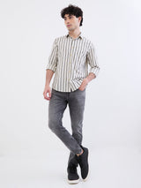 Men Shirt Green Slim Fit