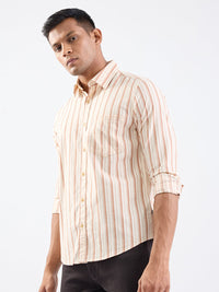 Men Shirt Brown Slim Fit