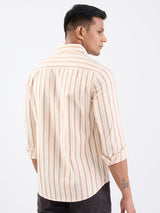 Men Shirt Brown Slim Fit