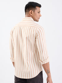 Men Shirt Brown Slim Fit