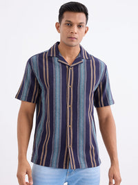 Men Shirt Blue Relaxed Fit