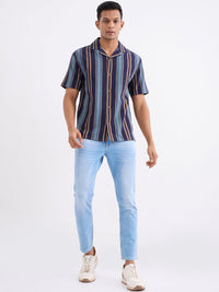 Men Shirt Blue Relaxed Fit