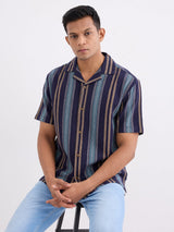Men Shirt Blue Relaxed Fit
