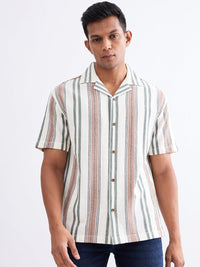 Men Shirt White Relaxed Fit