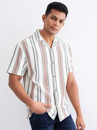 Men Shirt White Relaxed Fit