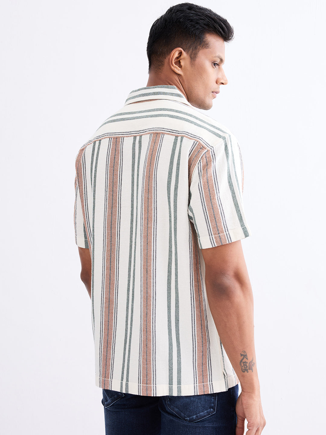 Men Shirt White Relaxed Fit