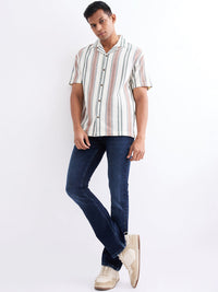 Men Shirt White Relaxed Fit