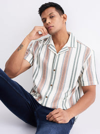 Men Shirt White Relaxed Fit