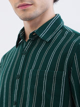 Men Shirt Green Slim Fit